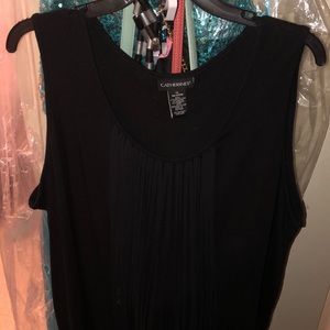 Black fringe tank top.